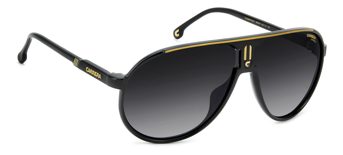 Óculos de sol carrera champion/s 2m2 9o negro pilot unisex tamanho 62mm - Vista de detalhe