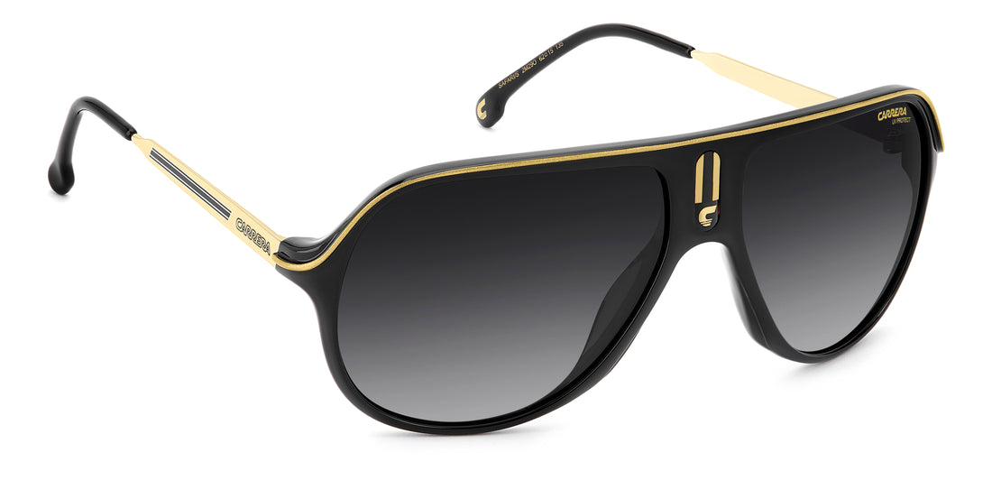 Óculos de sol carrera safari/s 2m2 9o negro rectangular unisex tamanho 62mm - Vista de detalhe
