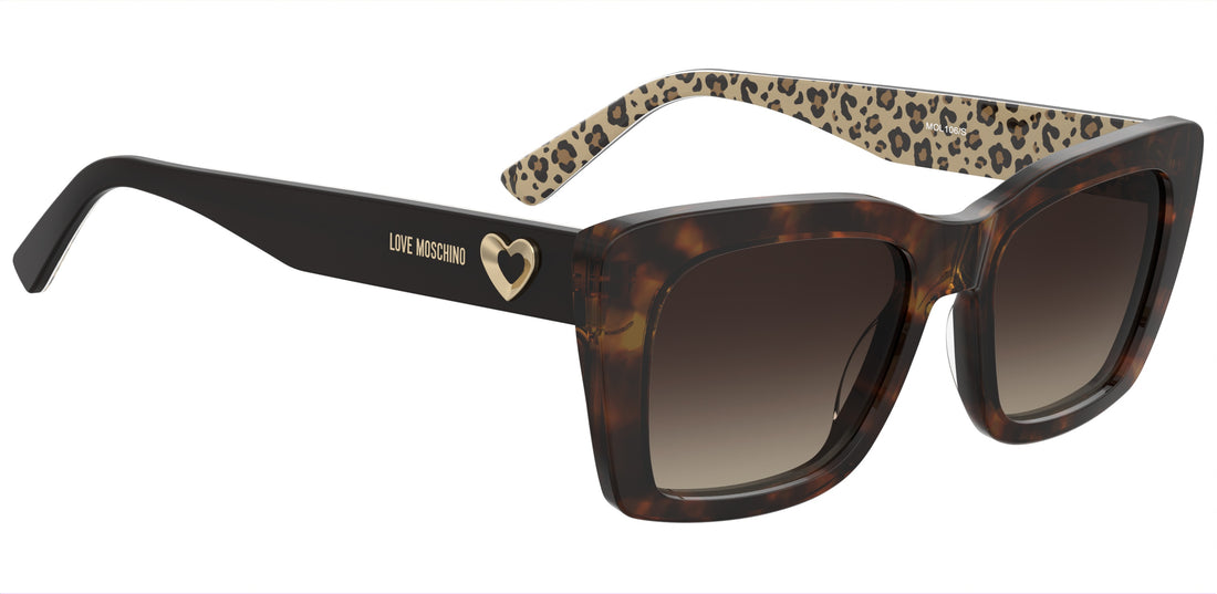 Zonnebrillen moschino love mol106/s 086 ha havana rectangular femenino maat 52mm - Detailaanzicht