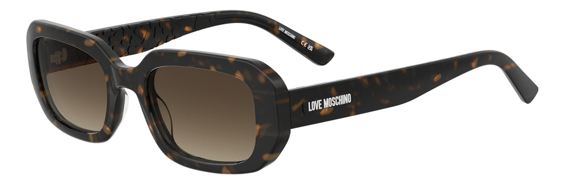 Zonnebrillen moschino love mol111/s 086 ha havana rectangular femenino maat 53mm - Hoofdaanzicht