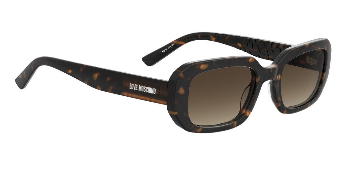 Zonnebrillen moschino love mol111/s 086 ha havana rectangular femenino maat 53mm - Detailaanzicht