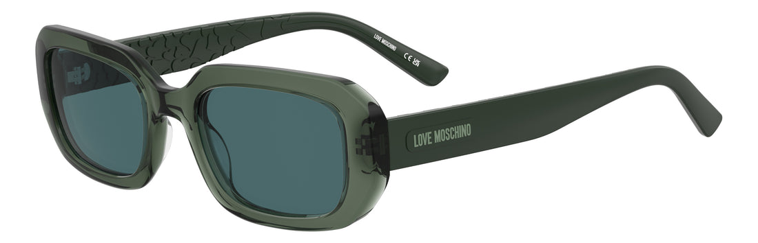 Zonnebrillen moschino love mol111/s 1ed ku verde rectangular femenino maat 53mm - Hoofdaanzicht