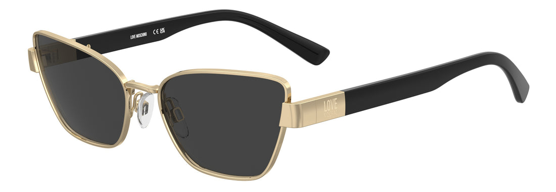 Zonnebrillen moschino love mol108/s 000 ir dorado rectangular femenino maat 56mm - Hoofdaanzicht