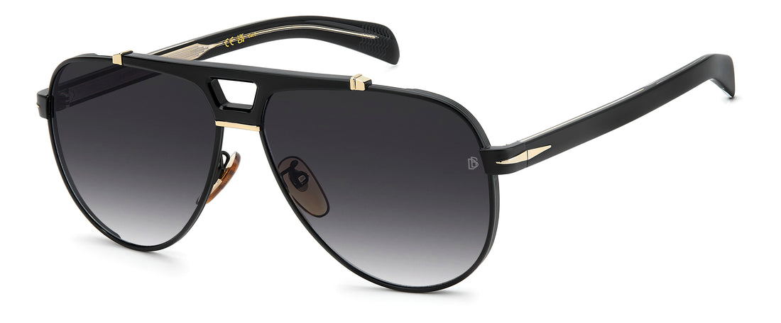 Solbriller david beckham db 7169/s 2m2 9o negro pilot masculino størrelse 62mm - Hovedvisning