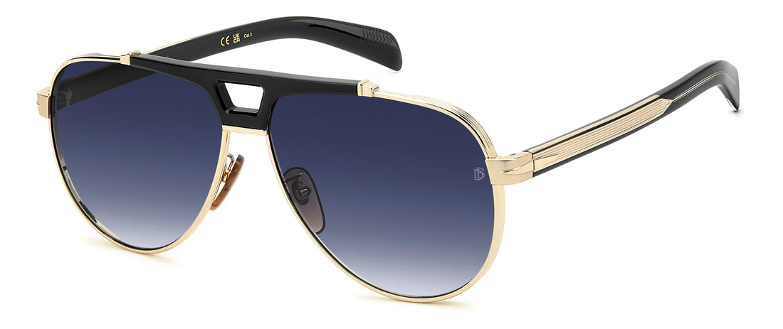 Solbriller david beckham db 7169/s rhl 08 dorado pilot masculino størrelse 62mm - Hovedvisning