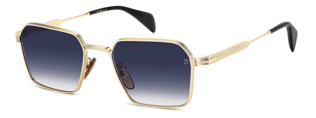 Solbriller david beckham db 1245/s j5g 84 dorado rectangular masculino størrelse 53mm - Hovedvisning