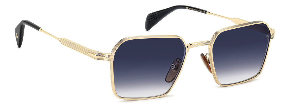 Solbriller david beckham db 1245/s j5g 84 dorado rectangular masculino størrelse 53mm - Detaljeret visning
