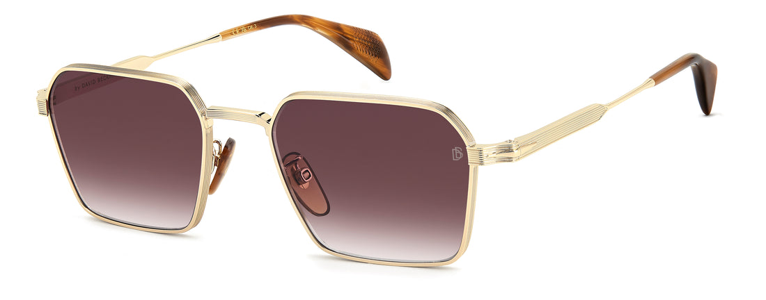 Solbriller david beckham db 1245/s t5u so dorado rectangular masculino størrelse 53mm - Hovedvisning