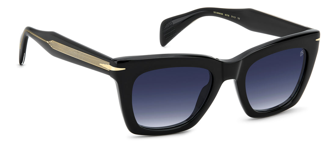 Solbriller david beckham db 99/miami 807 08 negro rectangular masculino størrelse 51mm - Detaljeret visning
