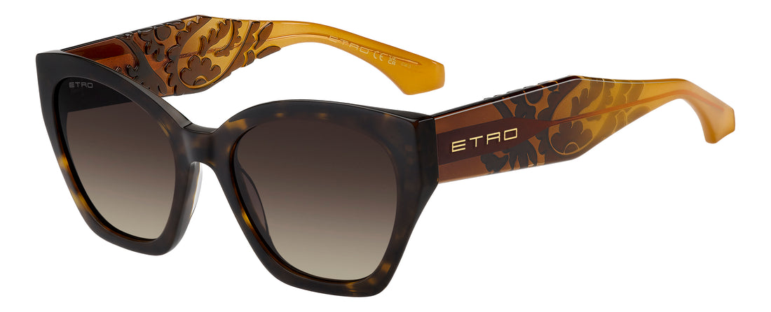 Solbriller etro 0148/s sdp ha havana rectangular femenino størrelse 55mm - Hovedvisning