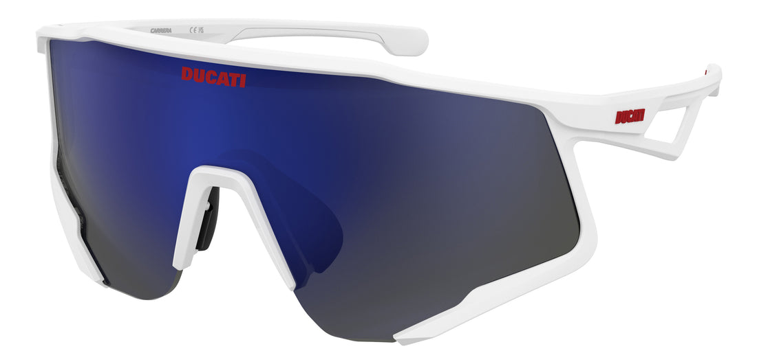 Solbriller carrera ducati carduc 067/s vk6 xt blanco mask masculino størrelse 99mm - Hovedvisning