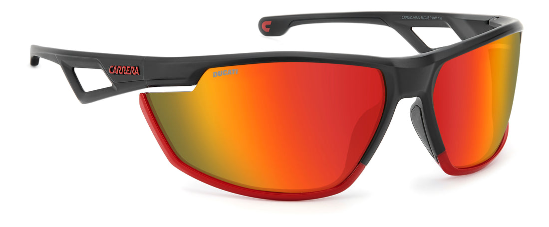Solbriller carrera ducati carduc 068/s blx uz negro rectangular masculino størrelse 79mm - Detaljeret visning