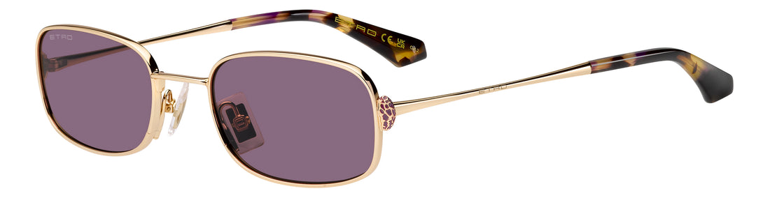 Solbriller etro 0159/s 000 ur dorado rectangular femenino størrelse 52mm - Hovedvisning