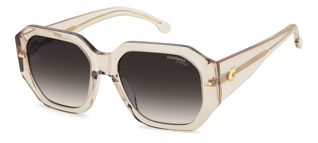 Solbriller carrera 3109/s 10a 9o beige square femenino størrelse 55mm - Hovedvisning