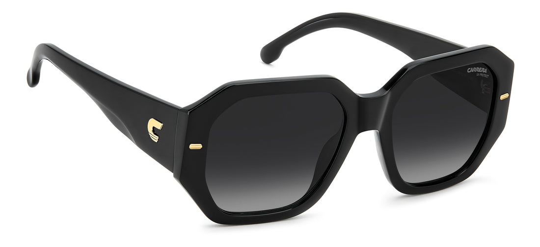 Solbriller carrera 3109/s 807 9o negro square femenino størrelse 55mm - Detaljeret visning
