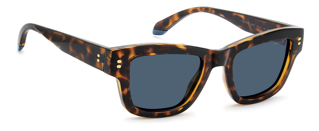 Zonnebrillen polaroid pld 6256/s/x 086 c3 havana rectangular femenino maat 49mm - Detailaanzicht