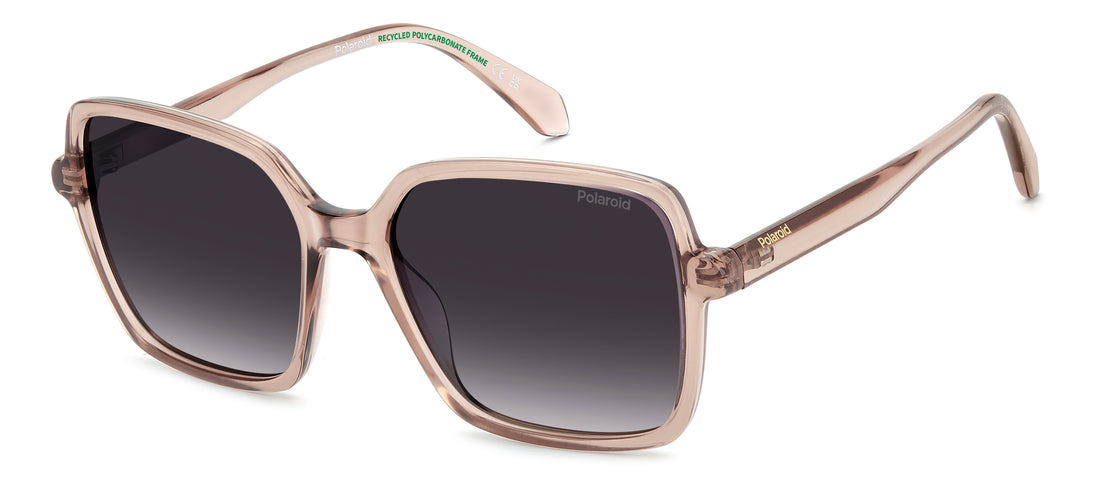 Óculos de sol polaroid pld 4217/s fwm wj beige square femenino tamanho 56mm - Vista principal