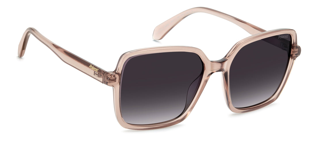 Óculos de sol polaroid pld 4217/s fwm wj beige square femenino tamanho 56mm - Vista de detalhe