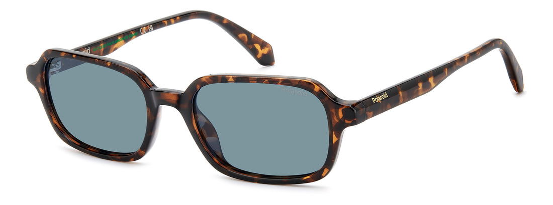 Zonnebrillen polaroid pld 4219/s 086 c3 havana rectangular masculino maat 53mm - Hoofdaanzicht