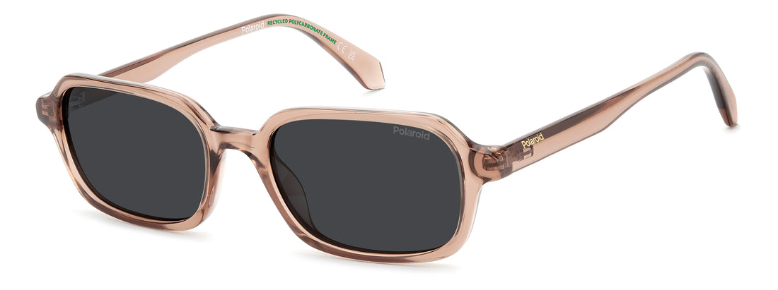 Zonnebrillen polaroid pld 4219/s 35j m9 rosa rectangular masculino maat 53mm - Hoofdaanzicht