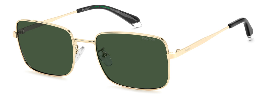 Zonnebrillen polaroid pld 4213/g/s/x j5g uc dorado square masculino maat 57mm - Hoofdaanzicht