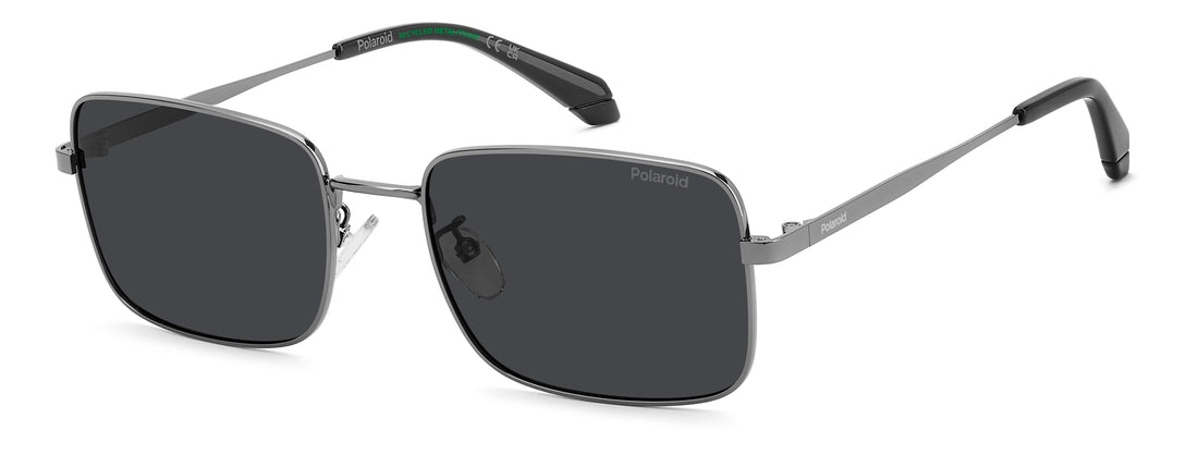 Zonnebrillen polaroid pld 4213/g/s/x kj1 m9 plateado square masculino maat 57mm - Hoofdaanzicht