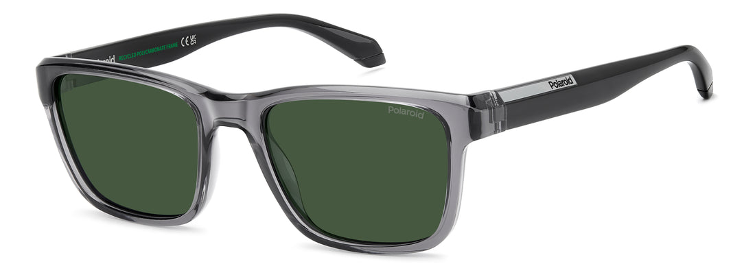 Óculos de sol polaroid pld 2174/s kb7 uc gris rectangular masculino tamanho 54mm - Vista principal