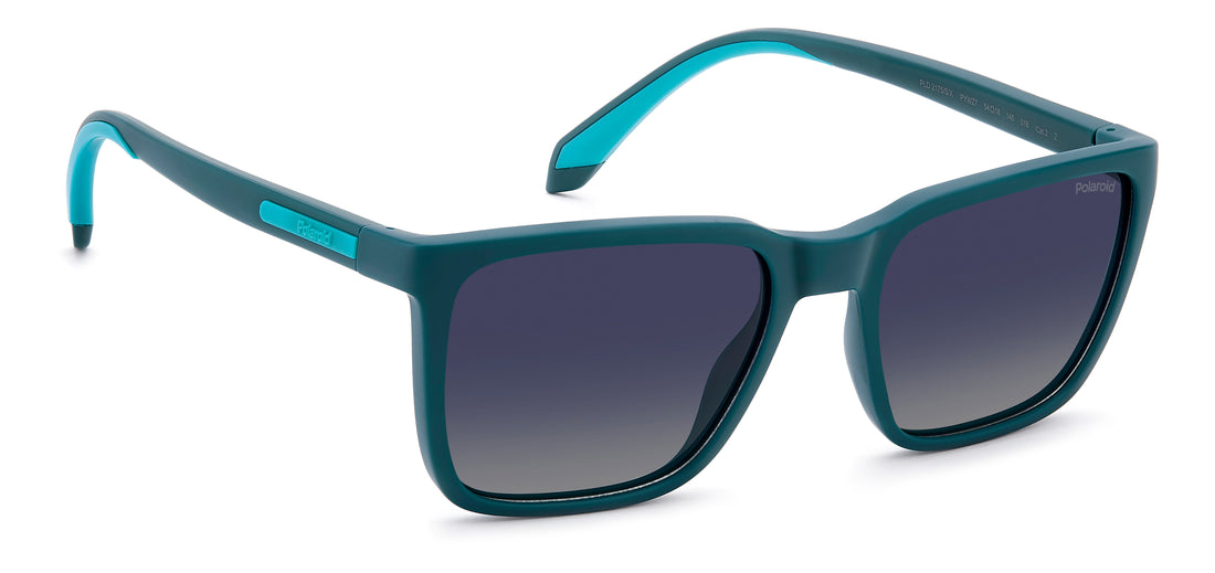 Óculos de sol polaroid pld 2175/s/x pyw z7 verde square masculino tamanho 54mm - Vista de detalhe