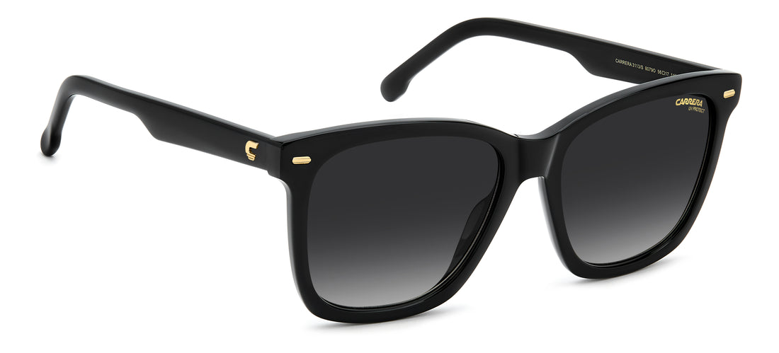 Solbriller carrera 3113/s 807 9o negro square femenino størrelse 56mm - Detaljeret visning