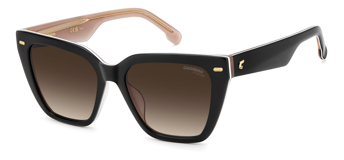 Solbriller carrera ca 3108/g/s kdx ha negro rectangular femenino størrelse 53mm - Hovedvisning
