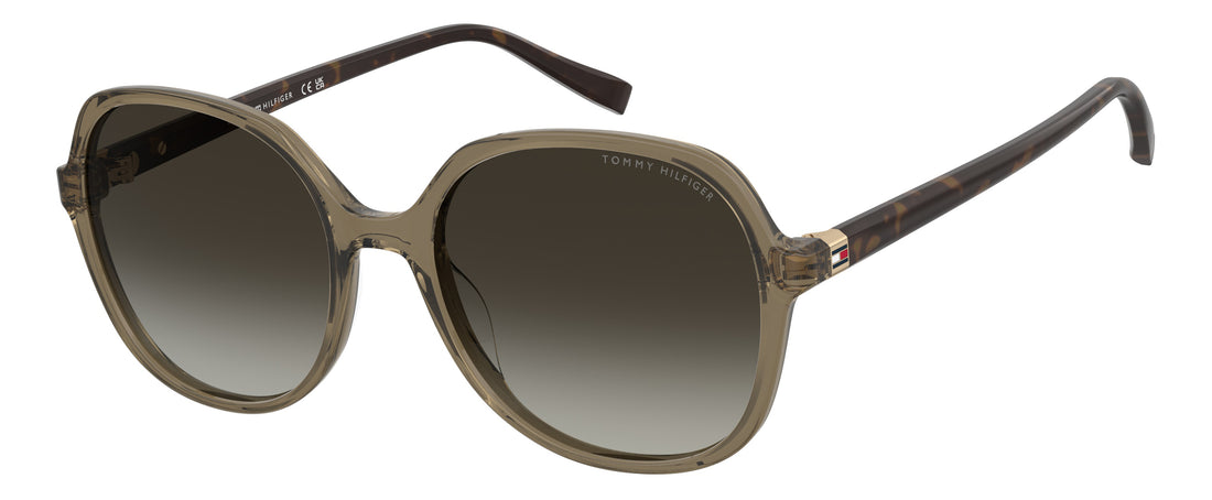 Zonnebrillen tommy hilfiger th 2394/s 10a bc beige square femenino maat 55mm - Hoofdaanzicht
