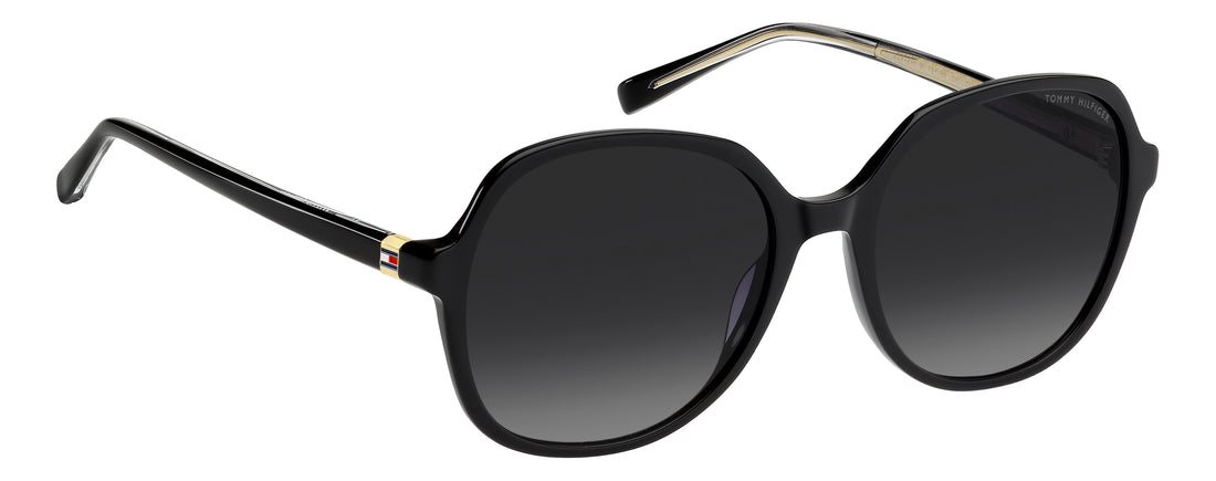 Zonnebrillen tommy hilfiger th 2394/s 807 9o negro square femenino maat 55mm - Detailaanzicht