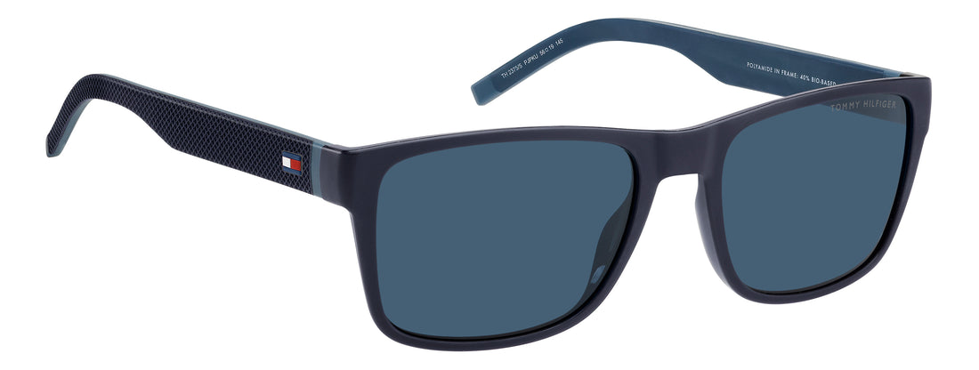 Zonnebrillen tommy hilfiger th 2375/s pjp ku azul rectangular masculino maat 56mm - Detailaanzicht