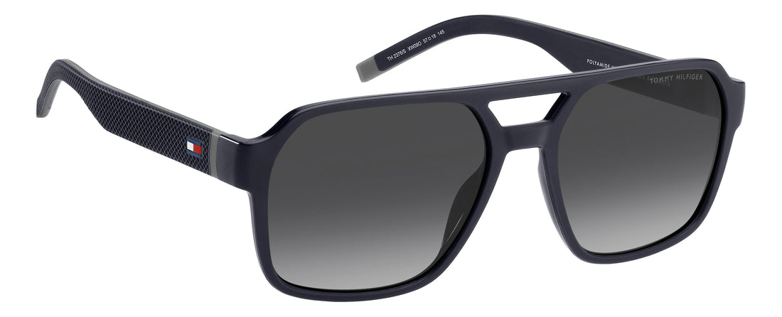 Zonnebrillen tommy hilfiger th 2376/s xw0 9o azul rectangular masculino maat 57mm - Detailaanzicht