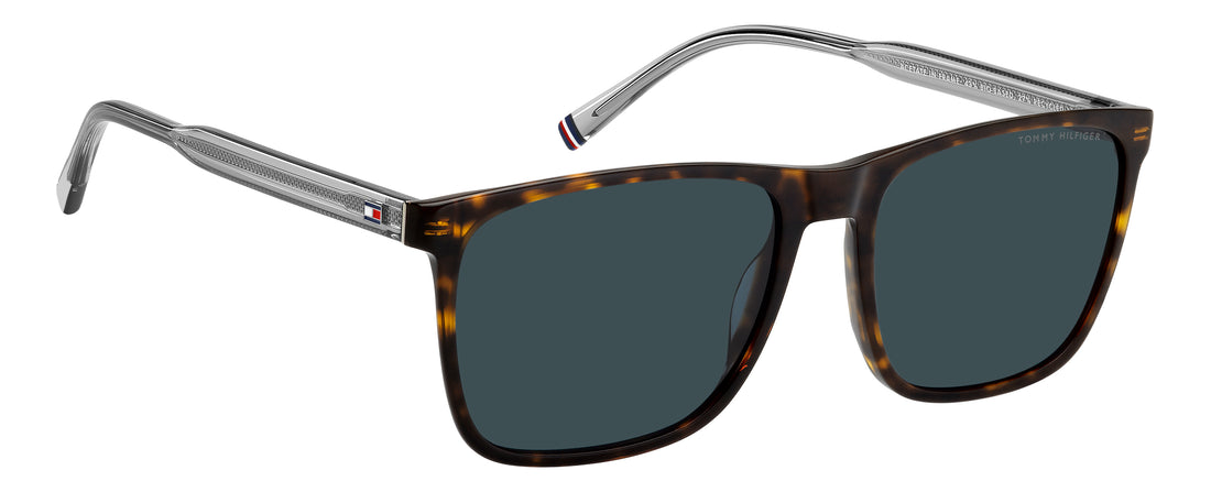 Zonnebrillen tommy hilfiger th 2390/s 086 ku havana rectangular masculino maat 58mm - Detailaanzicht