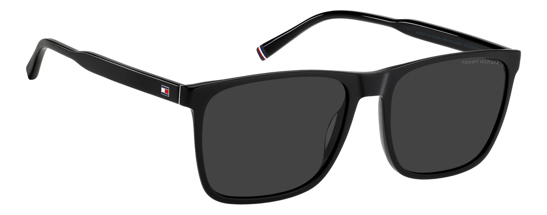 Zonnebrillen tommy hilfiger th 2390/s 807 ir negro rectangular masculino maat 58mm - Detailaanzicht