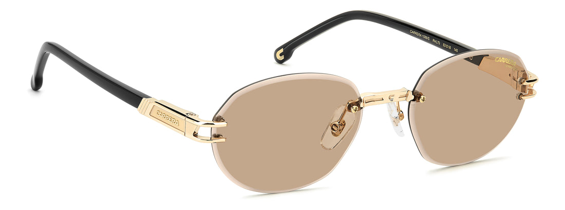 Solbriller carrera 1088/s rhl 70 dorado oval femenino størrelse 53mm - Detaljeret visning