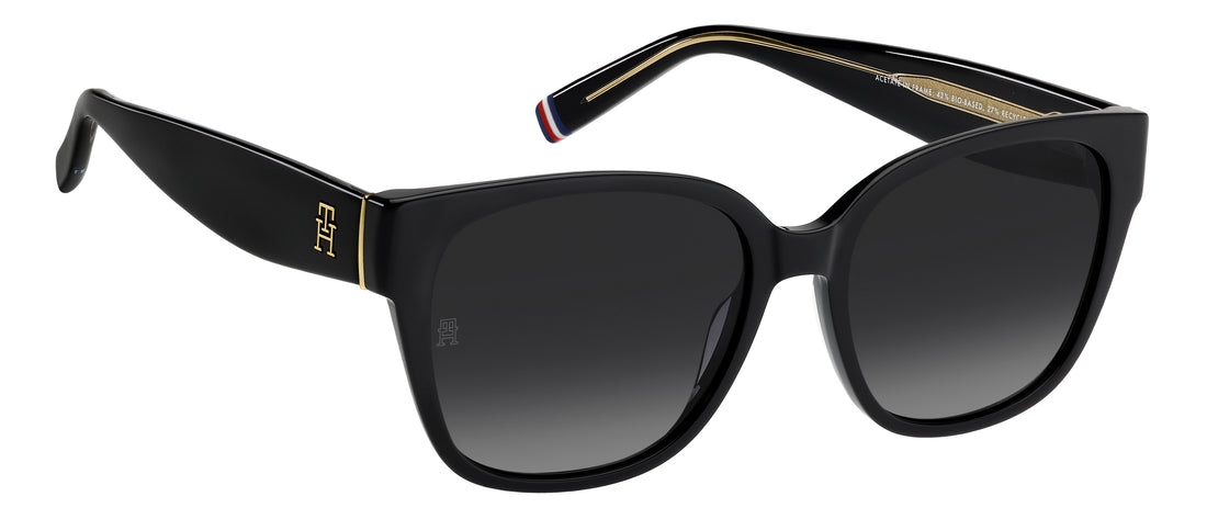 Zonnebrillen tommy hilfiger th 2398/s 807 9o negro square femenino maat 55mm - Detailaanzicht