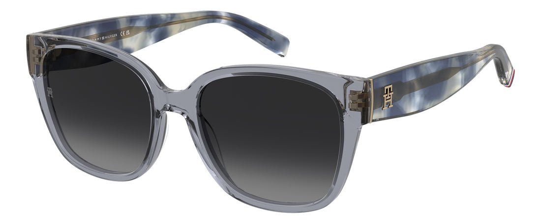 Zonnebrillen tommy hilfiger th 2398/s kb7 9o gris square femenino maat 55mm - Hoofdaanzicht