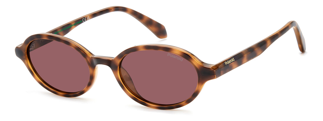 Zonnebrillen polaroid pld 4220/s 086 kl havana oval masculino maat 51mm - Hoofdaanzicht