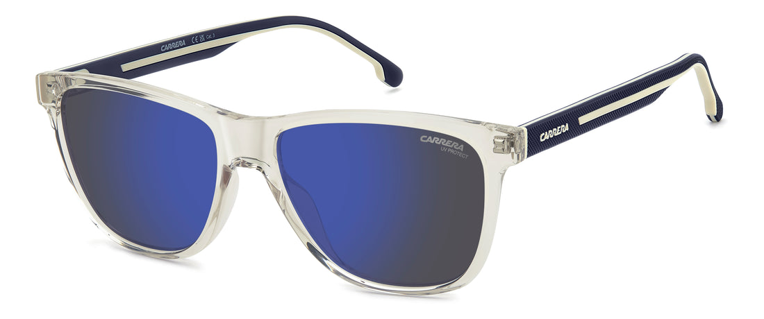 Solbriller carrera c sport 20/s c10 xt beige rectangular masculino størrelse 57mm - Hovedvisning