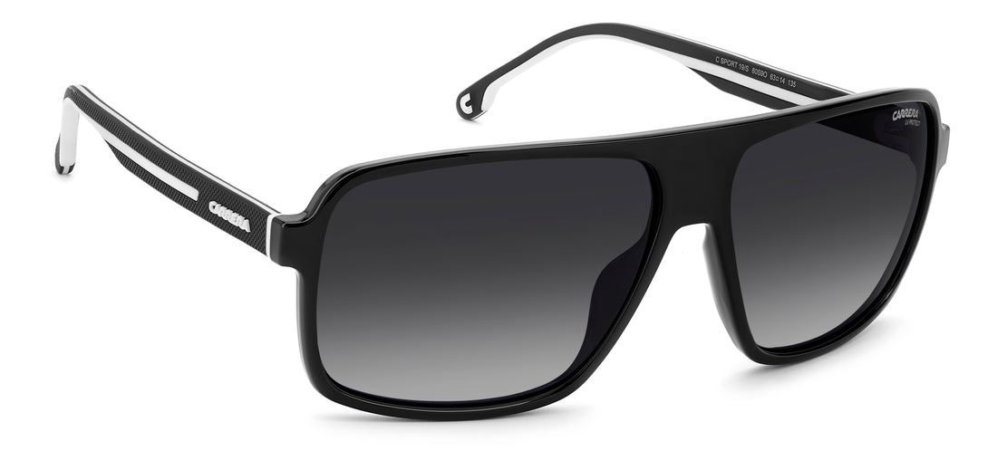 Solbriller carrera c sport 19/s 80s 9o negro navigator masculino størrelse 63mm - Detaljeret visning