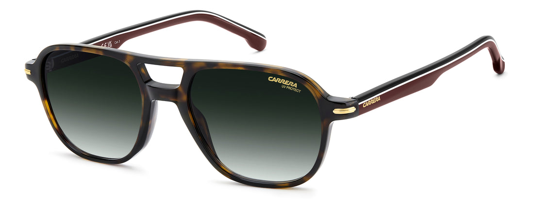 Solbriller carrera 392/s 086 9k havana rectangular masculino størrelse 54mm - Hovedvisning