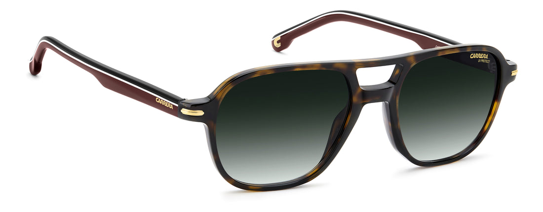Solbriller carrera 392/s 086 9k havana rectangular masculino størrelse 54mm - Detaljeret visning