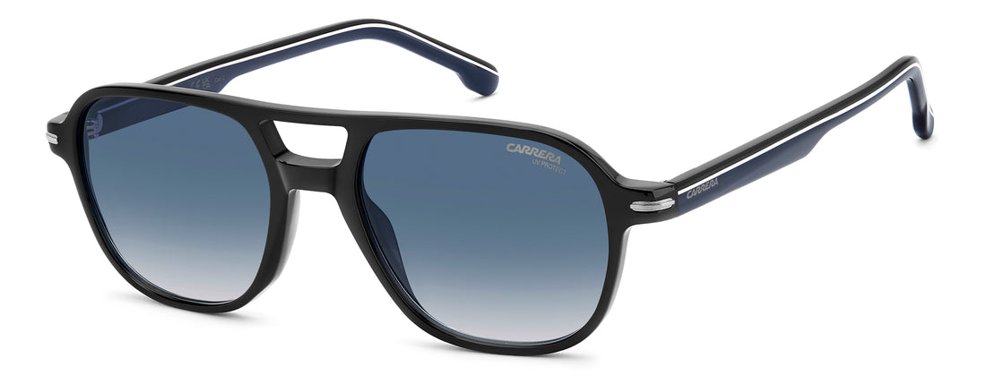 Solbriller carrera 392/s d51 08 negro rectangular masculino størrelse 54mm - Hovedvisning