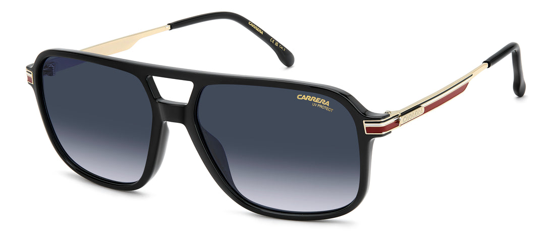 Solbriller carrera 390/s oit 08 negro rectangular masculino størrelse 59mm - Hovedvisning