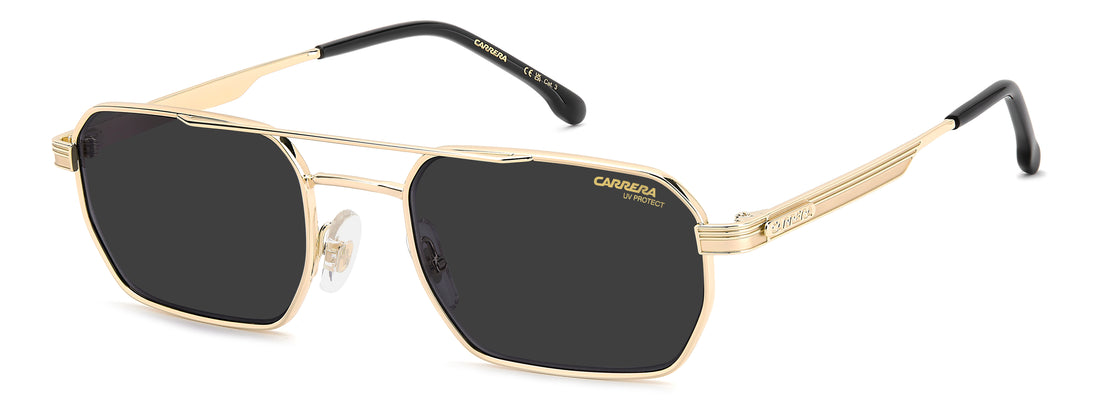 Solbriller carrera 389/s 000 ir dorado rectangular masculino størrelse 54mm - Hovedvisning