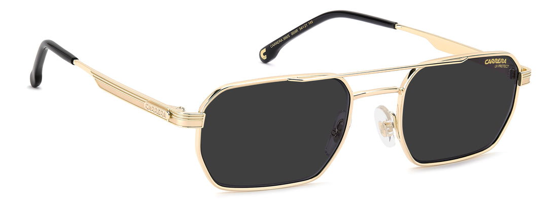 Solbriller carrera 389/s 000 ir dorado rectangular masculino størrelse 54mm - Detaljeret visning