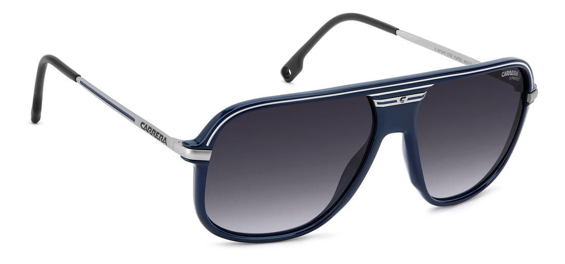 Solbriller carrera c sport 17/s pjp 9o azul rectangular masculino størrelse 60mm - Detaljeret visning