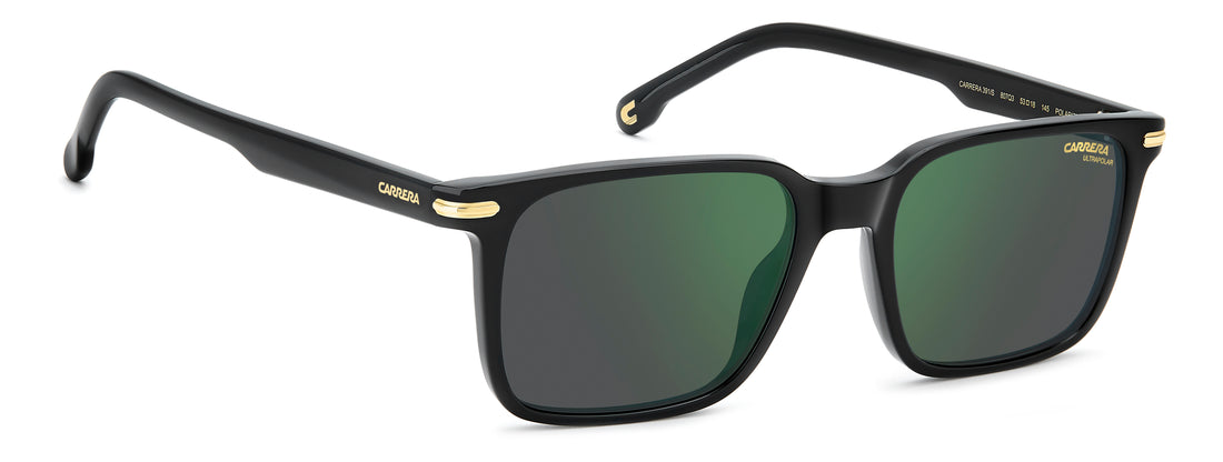 Solbriller carrera 391/s 807 q3 negro rectangular masculino størrelse 53mm - Detaljeret visning